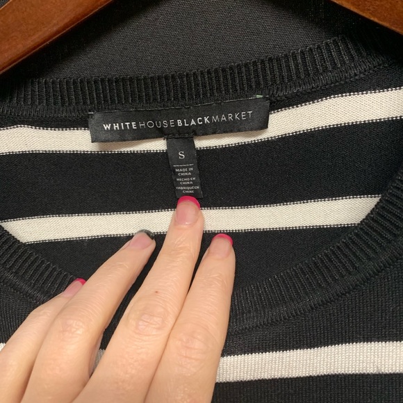 WHBM Striped Sweater Shirt - Picture 2 of 4